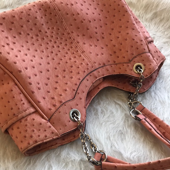 Pink Studded Chain Hoop Handle Purse - Picture 2 of 8